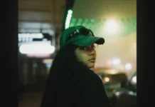 “Late Night Talking” by JUGA: An Addictive Joint Channeling Early Aughts and Modern R&B New Zealand alt R&B singer-songwriter JUGA pictured looking back at camera in a green hat with shades resting on top; cover art for "Late Night Talking"
